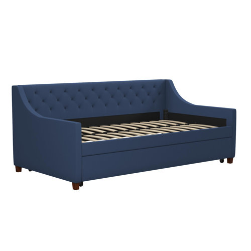Novogratz Her Majesty Upholstered Daybed with Trundle & Reviews Wayfair